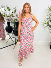 The Daniella - Pink Floral Maxi Dress